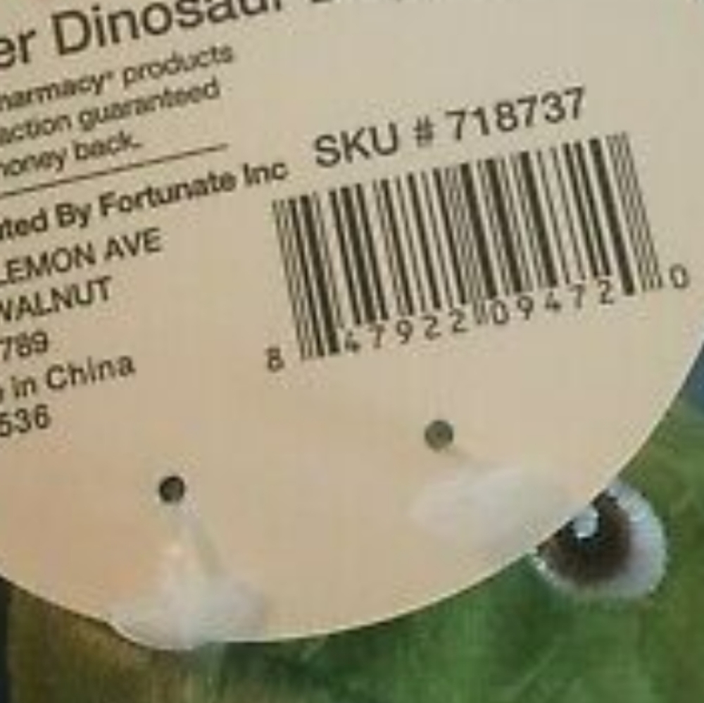 Pet EASTER DINOSAUR DOG TOY SQUEAKS 8" - Picture 10 of 10